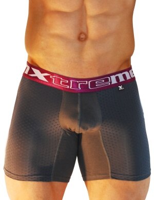 Pánské boxerky Xtremen Cotton Mesh Sports Boxer Dark Gray, Velikost oblečení M Pánské boxerky Xtremen Cotton Mesh Sports Boxer Dark Gray, Velikost oblečení M