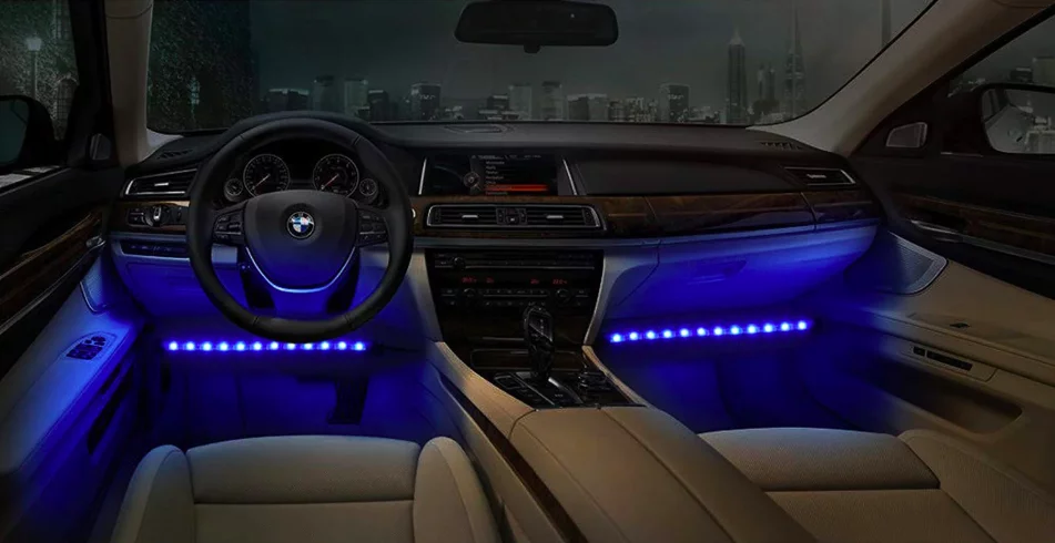 Tech Art Barevné LED RGB pásky do auta - 4 ks - Onever