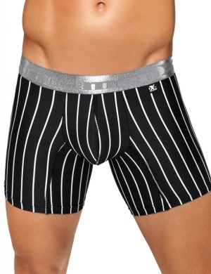 Boxeri Xtremen Microfiber Boxer negru-alb, 1 perechi, mărimea L Boxeri Xtremen Microfiber Boxer negru-alb, 1 perechi, mărimea L