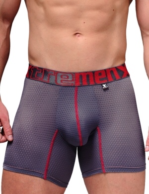 Pánské boxerky Xtremen Sports Boxer Perforated Mesh Gray, Velikost oblečení M Pánské boxerky Xtremen Sports Boxer Perforated Mesh Gray, Velikost oblečení M