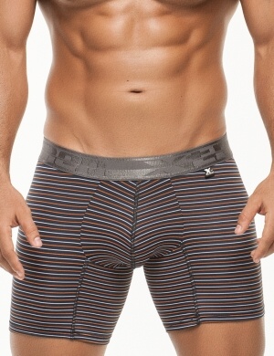 Boxeri Xtremen Microfiber Boxer Stripes Orange, 1 perechi, mărimea L Boxeri Xtremen Microfiber Boxer Stripes Orange, 1 perechi, mărimea L