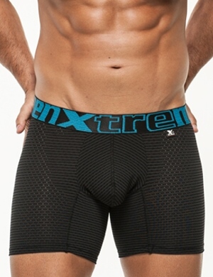 Boxeri Xtremen Microfiber Boxer Perfored Black, 1 perechi, mărimea M Boxeri Xtremen Microfiber Boxer Perfored Black, 1 perechi, mărimea M