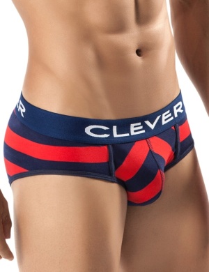 Pánské slipy Clever Termoli Piping Brief červeno modré, Velikost oblečení XL Pánské slipy Clever Termoli Piping Brief červeno modré, Velikost oblečení XL