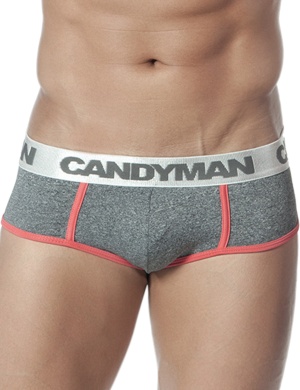 Pánské slipy Candy Man Briefs šedo růžové, Velikost oblečení XL Pánské slipy Candy Man Briefs šedo růžové, Velikost oblečení XL