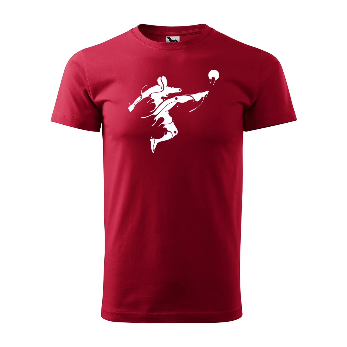 Sablio Tričko s potiskem Fotbalista Abstrakce - červené 3XL
