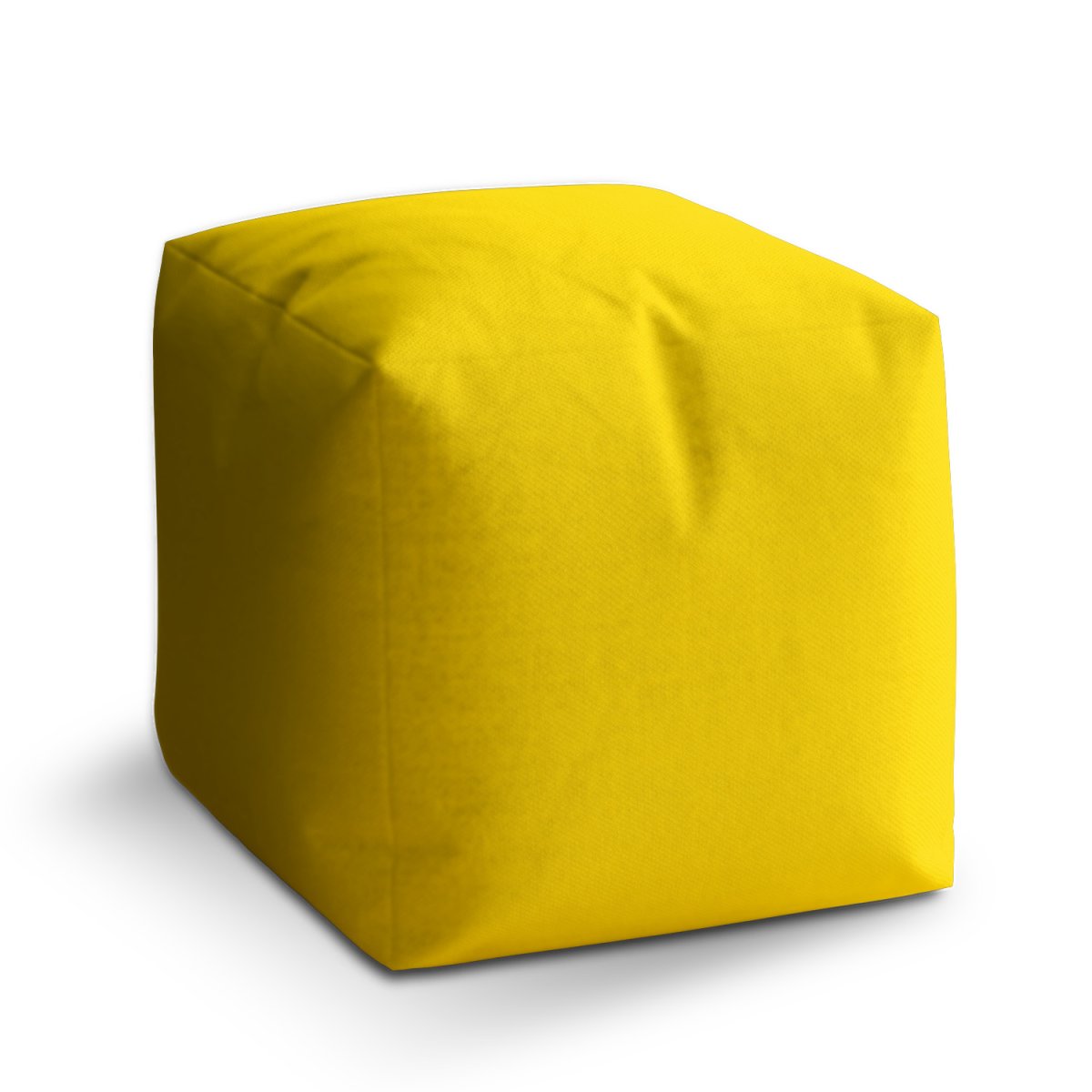 Sablio Taburet Cube Žlutá: 40x40x40 cm