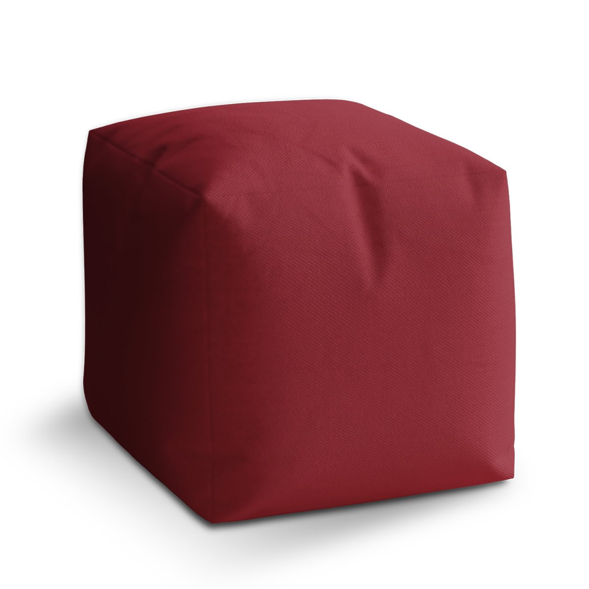 Sablio Taburet Cube Tmavě červená: 40x40x40 cm