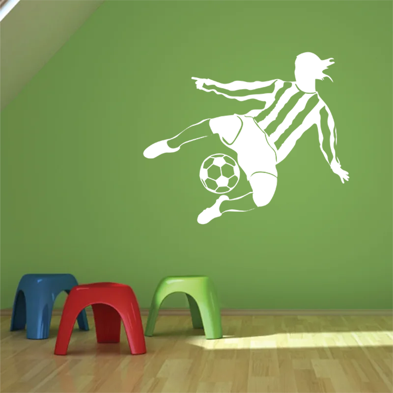 Sablio Samolepka na zeď: Fotbalista - 60x40 cm