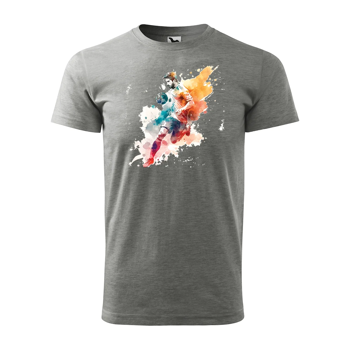 Sablio Tričko s potiskem Fotbalista 3 - šedé 4XL