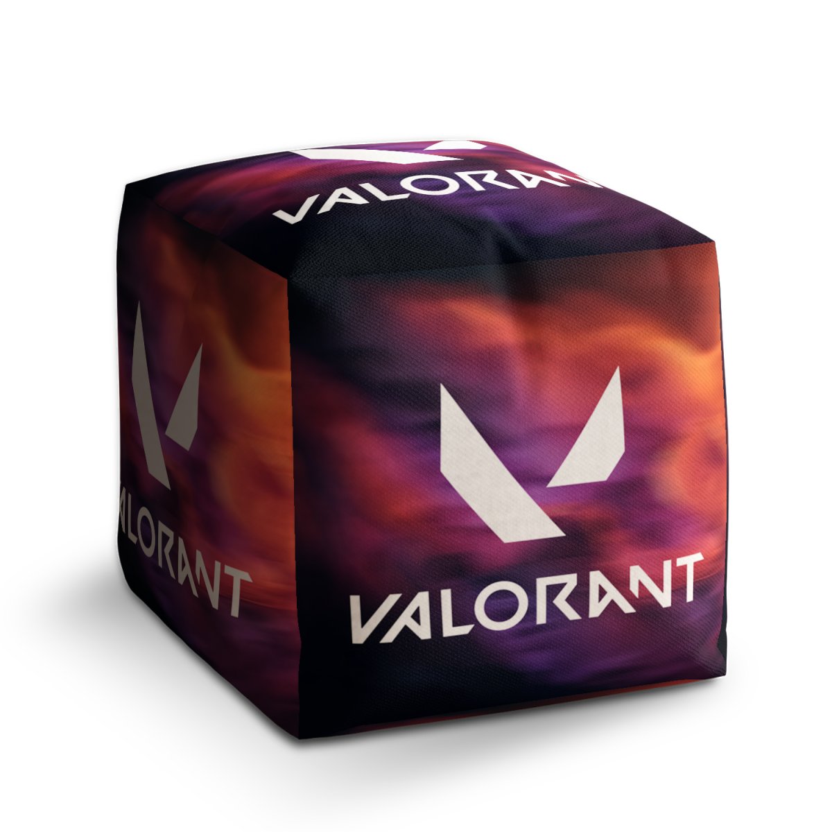 Sablio Taburet Cube VALORANT Glow: 40x40x40 cm
