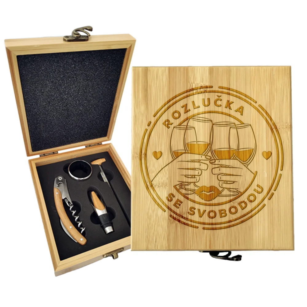 Sablio Dárková sada na víno Rozlučka se svobodou: 147×168×49 mm
