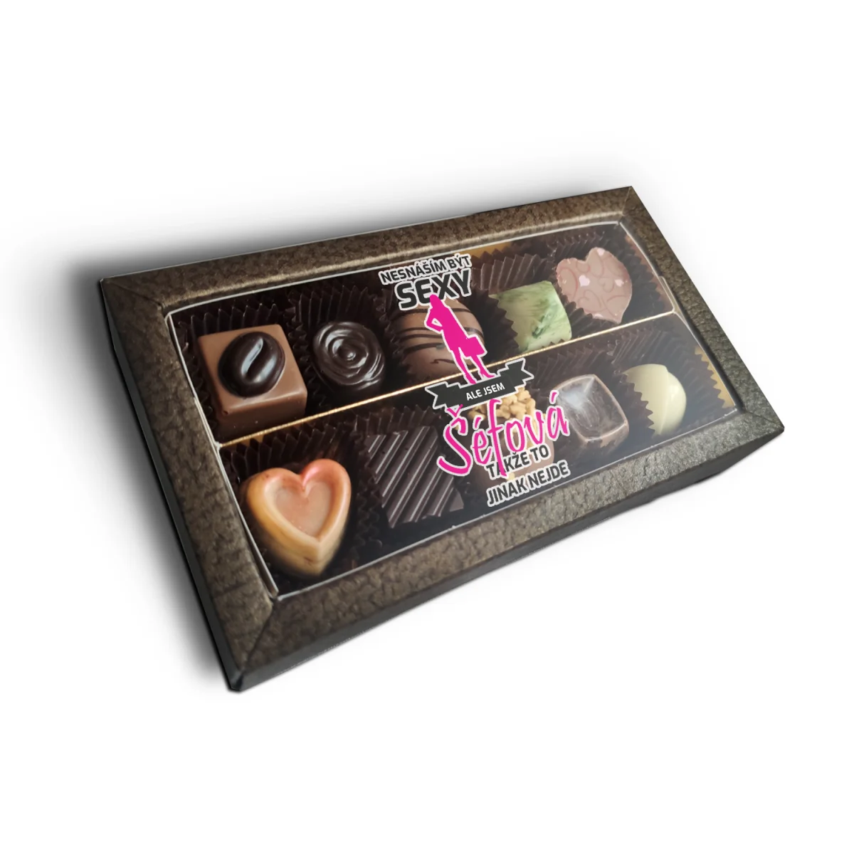 Sablio Pralinky Nesnáším být sexy, ale jsem šéfová - 10 ks pralinek