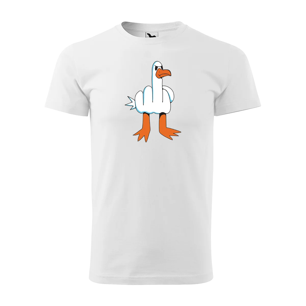 Sablio Tričko s potiskem Fuck Duck - bílé XL