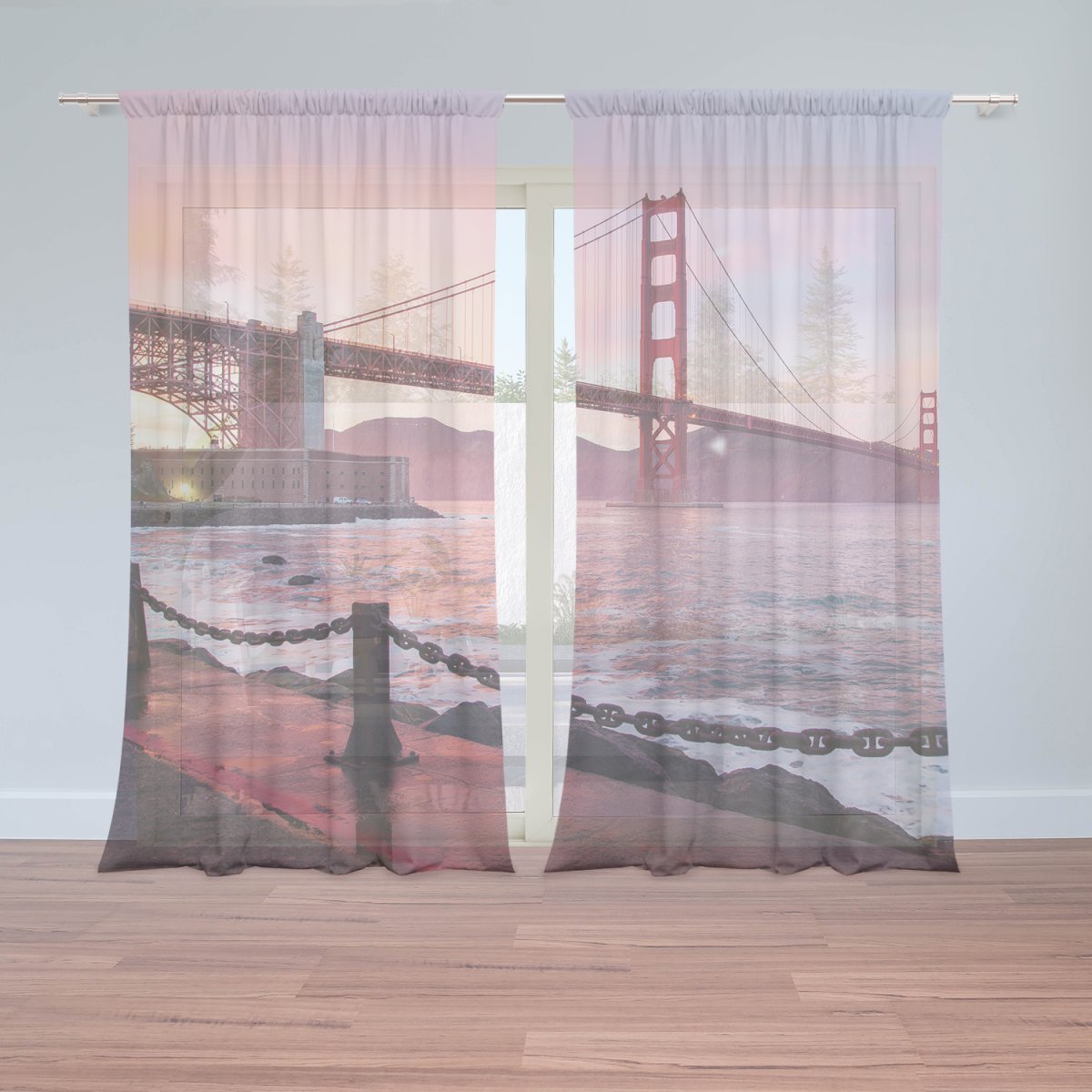 Sablio Záclony Golden Gate: 2ks 150x250cm