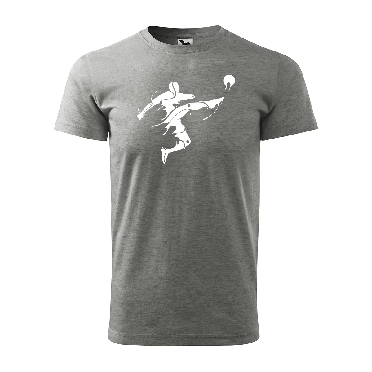 Sablio Tričko s potiskem Fotbalista Abstrakce - šedé S