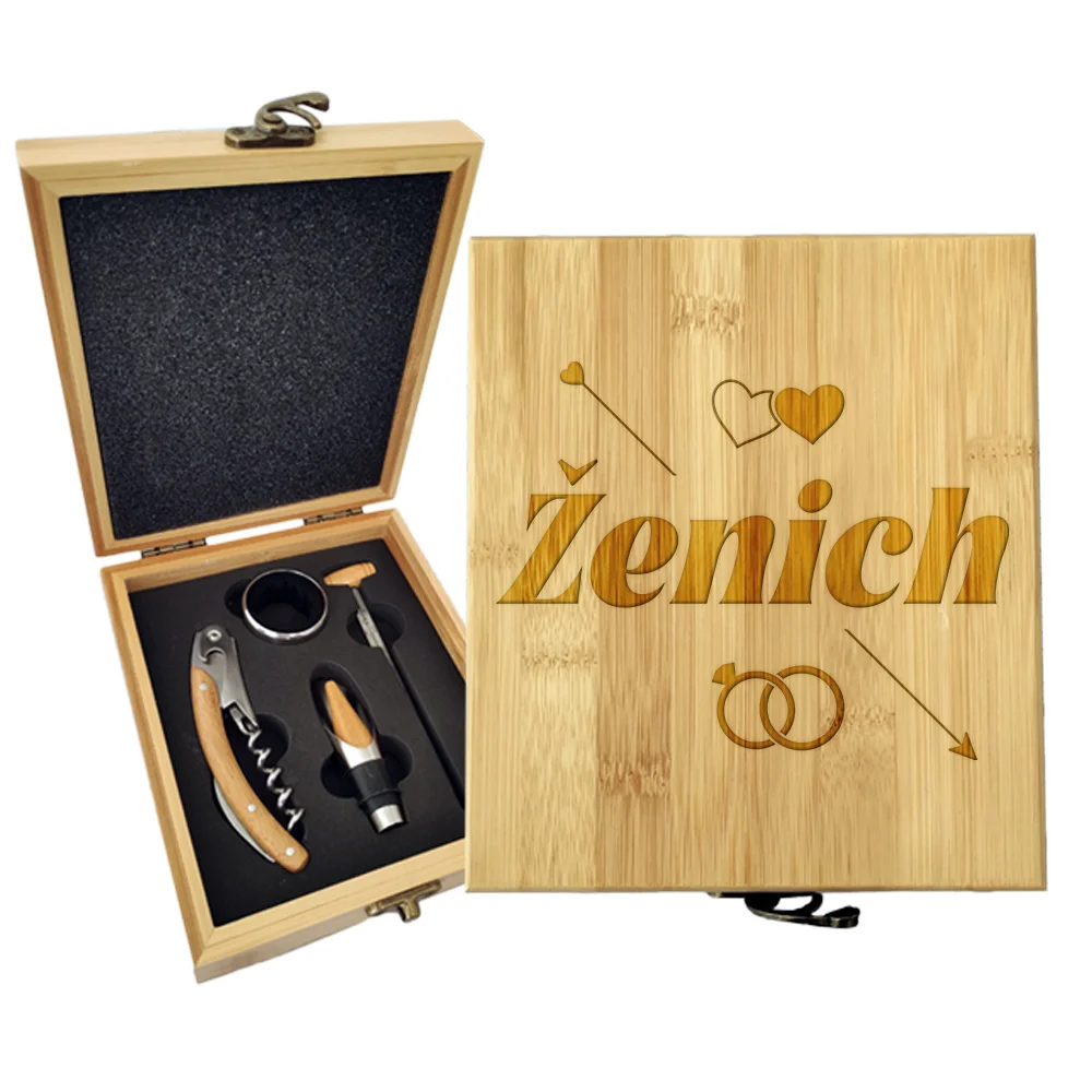 Sablio Dárková sada na víno Ženich šíp: 147×168×49 mm