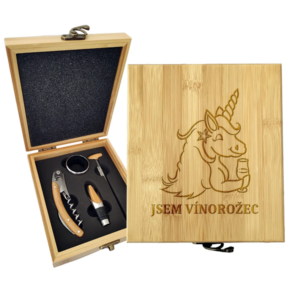 Sablio Dárková sada na víno Jsem vínorožec: 147×168×49 mm