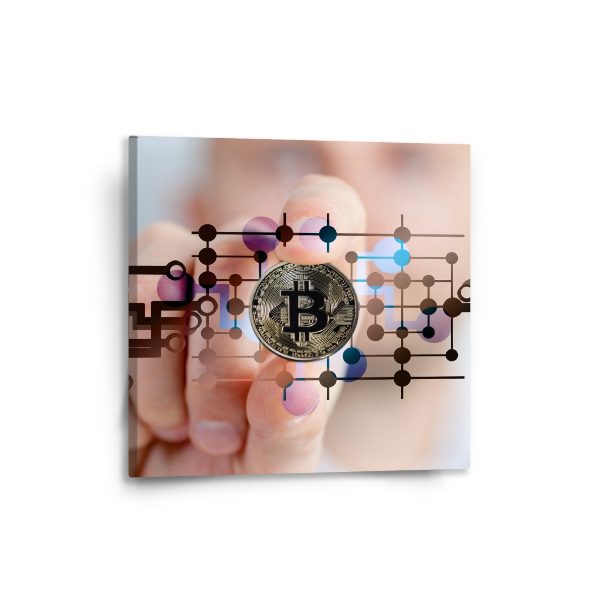 Sablio Obraz Bitcoin - 50x50 cm