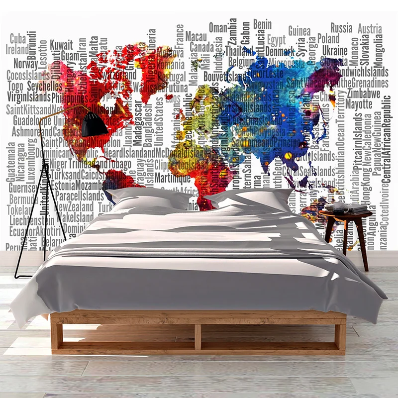 Sablio Tapeta Jména států - 125x75 cm