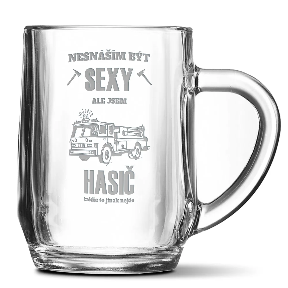 Půllitr Nesnáším být sexy, ale jsem hasič: 0,5