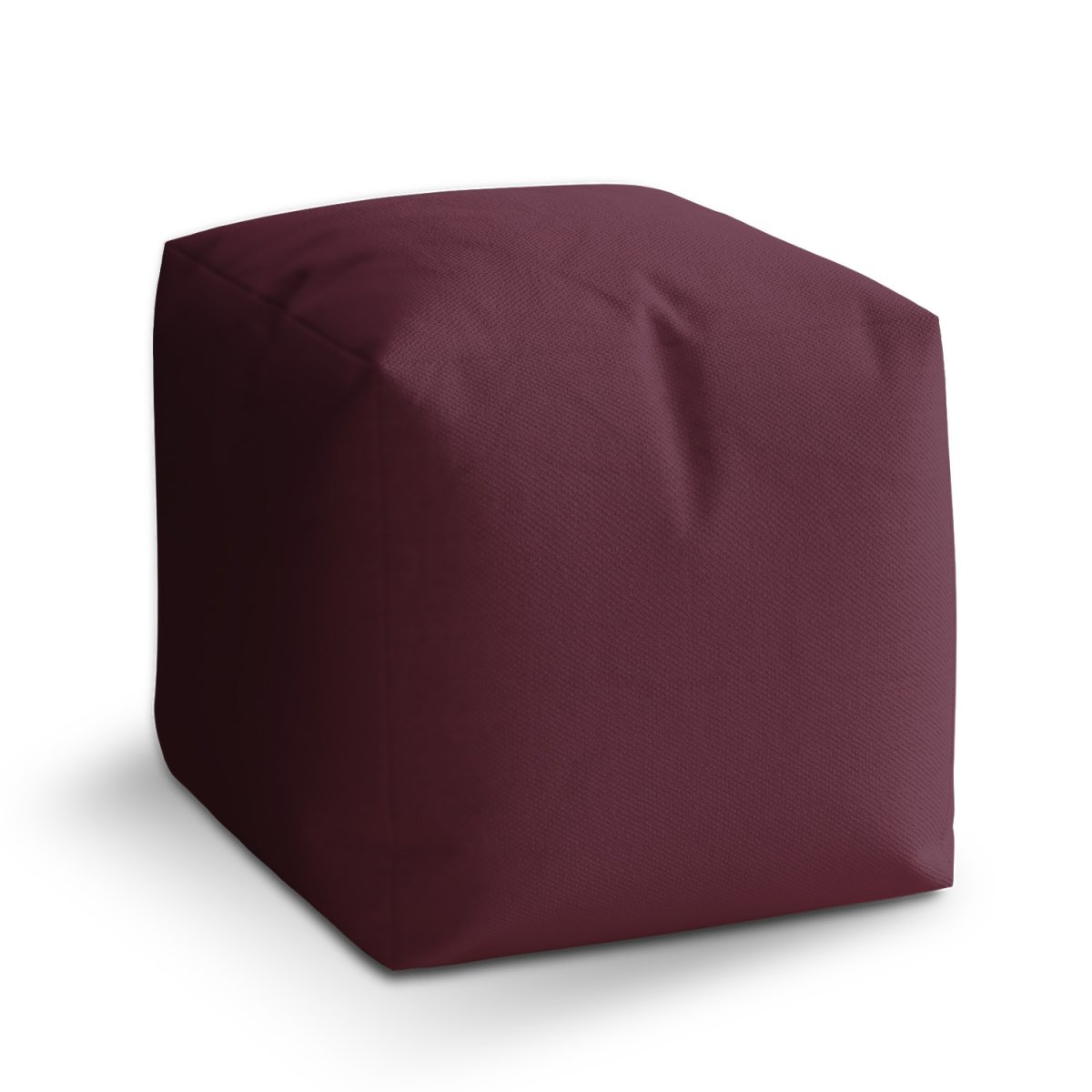 Sablio Taburet Cube Červeno fialová: 40x40x40 cm