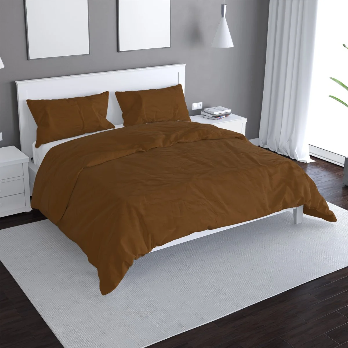 Povlečení Hnědá - 140x220 / 90x70