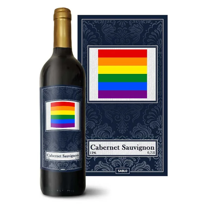 Sada na víno Duhová vlajka: 1 ks