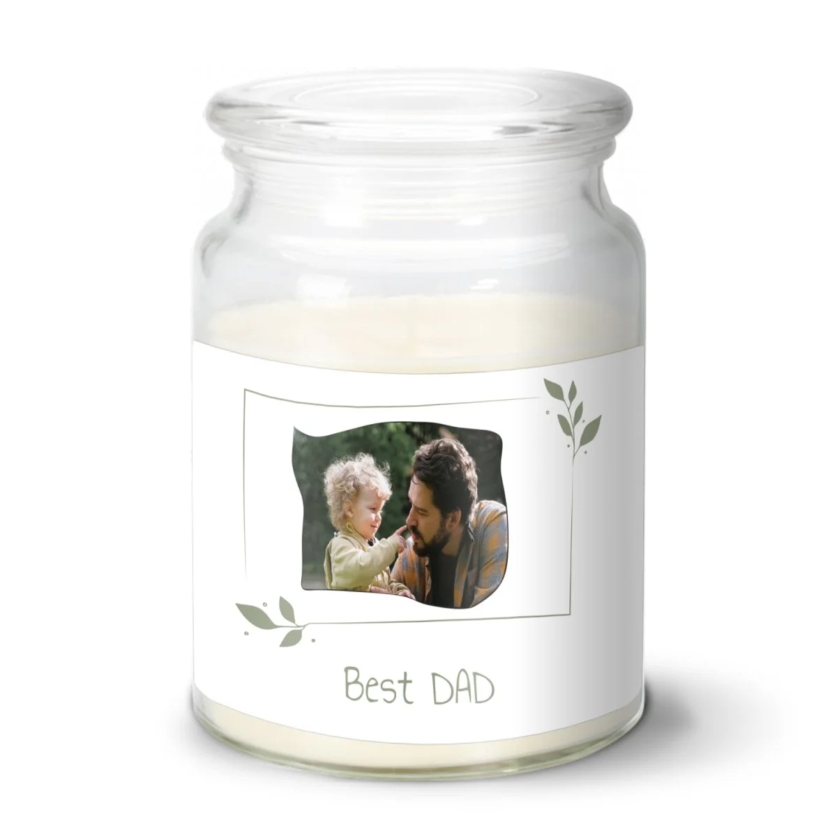 Sablio Vonná svíčka s fotkou v dóze s vůní vanilky MAXI: 500 g