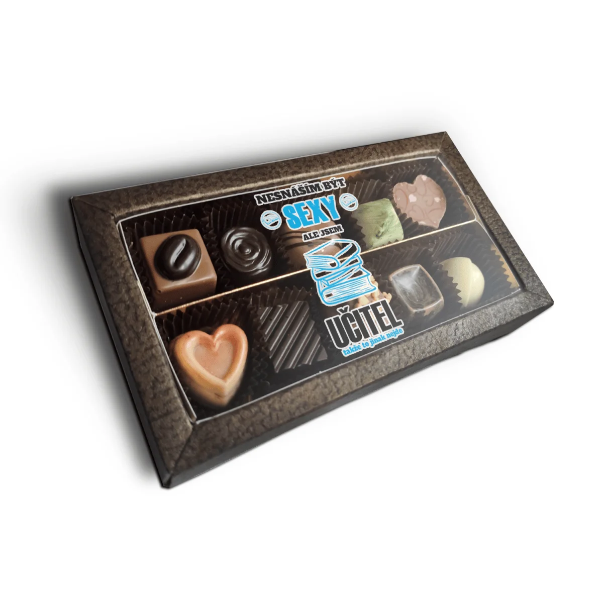 Sablio Pralinky Nesnáším být sexy, ale jsem učitel - 10 ks pralinek