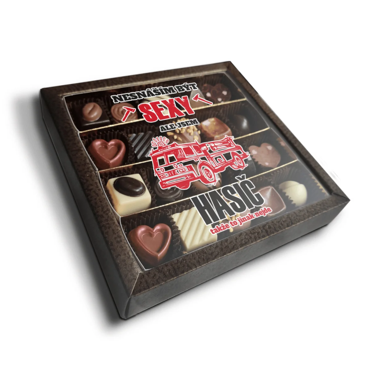 Sablio Pralinky Nesnáším být sexy, ale jsem hasič - 20 ks pralinek