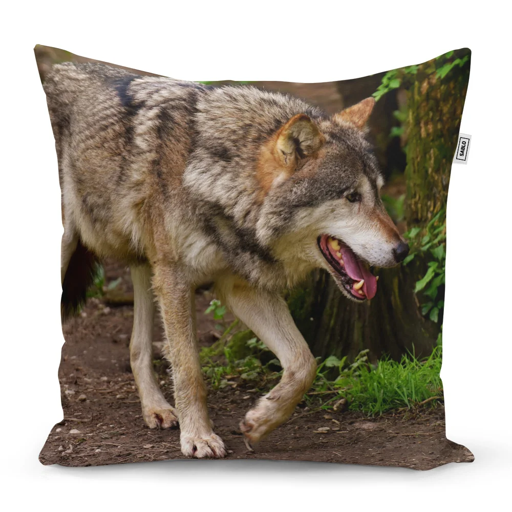 Polštář Vlk - 60x60 cm