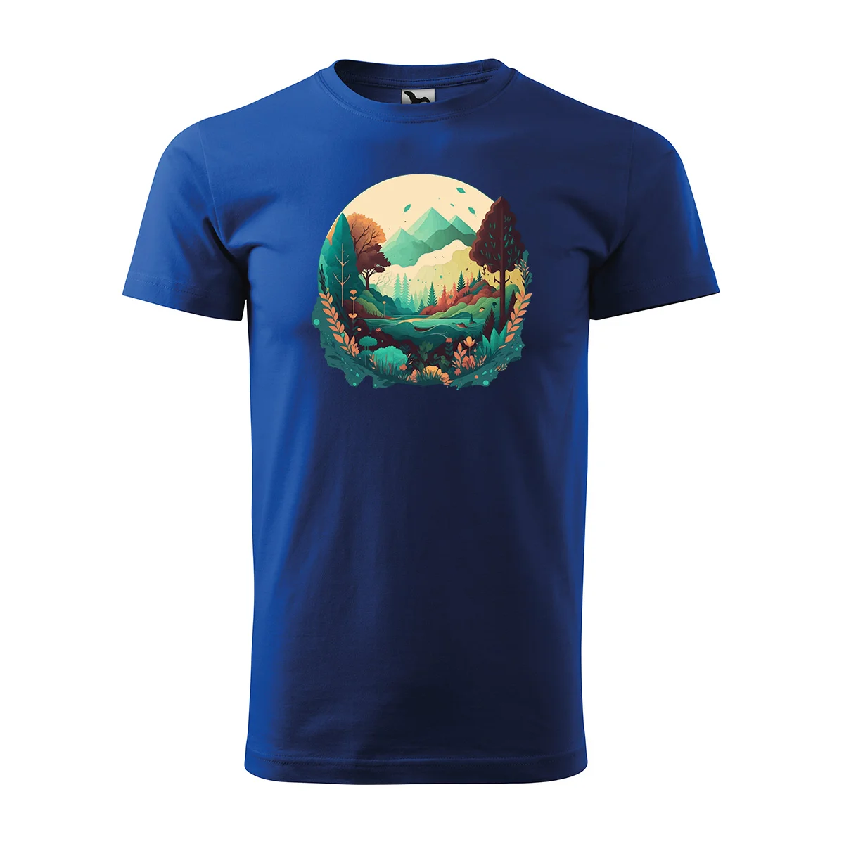 Sablio Tričko s potiskem Kouzlo hor - modré 2XL