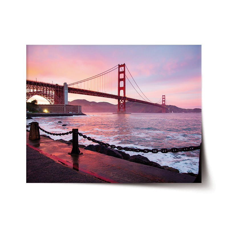 Sablio Plakát Golden Gate - 90x60 cm