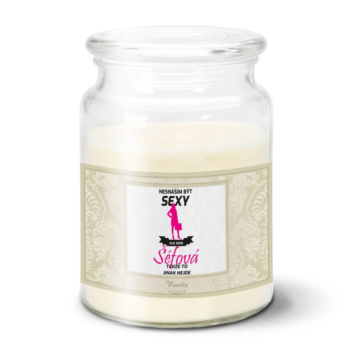 Sablio Svíčka Nesnáším být sexy, ale jsem šéfová - 500 g