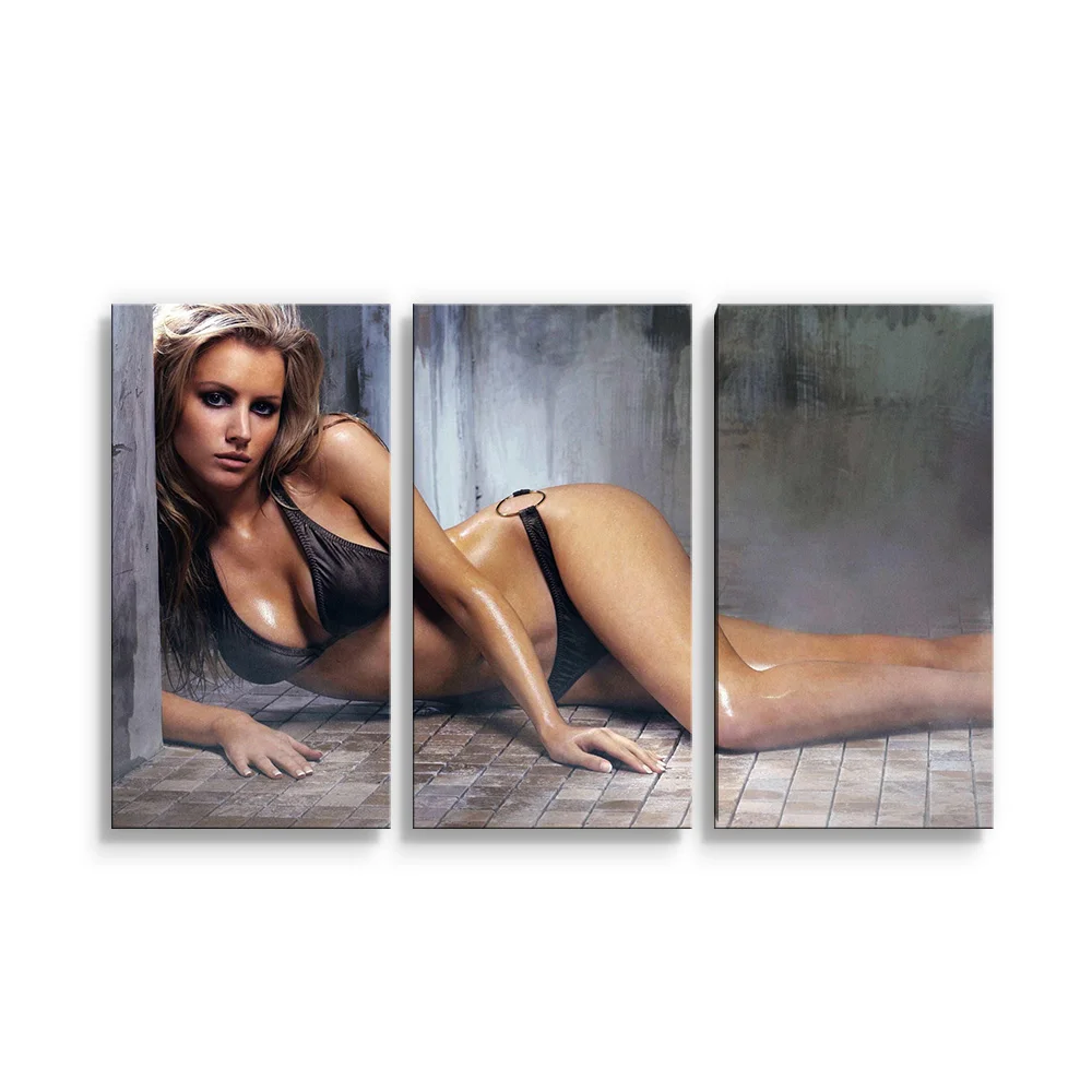 Obraz - 3-dílný Sexy žena - 120x80 cm