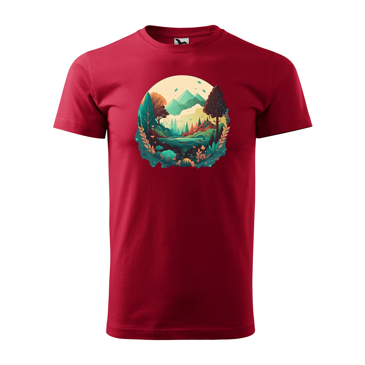 Sablio Tričko s potiskem Kouzlo hor - červené S