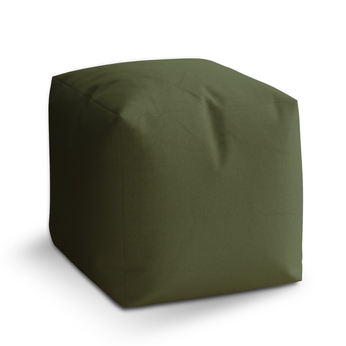 Sablio Taburet Cube Vojenská zelená: 40x40x40 cm