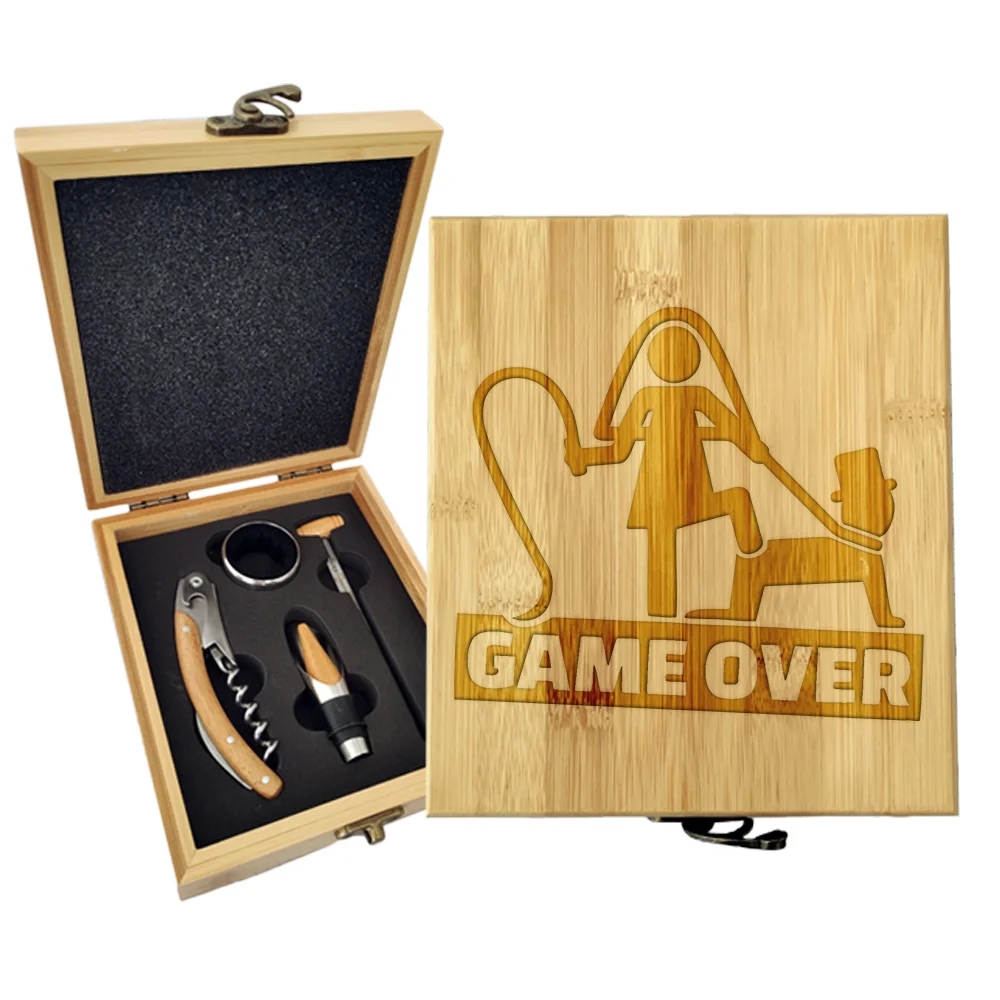 Sablio Dárková sada na víno Game over: 147×168×49 mm
