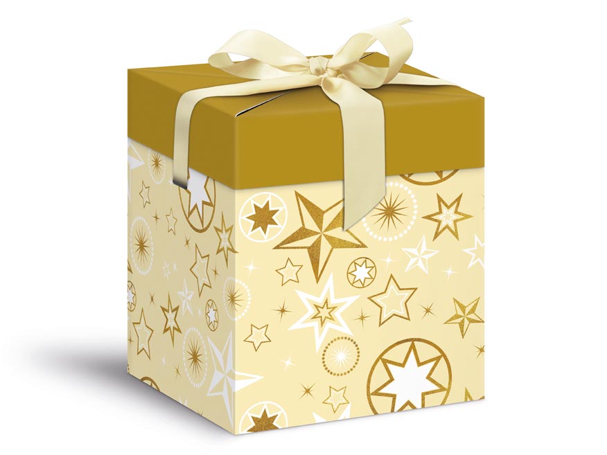 krabička dárková vánoční 12x12x15cm 5370606