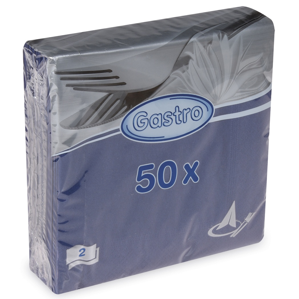 Ubrousky 2-vrstvé 33x33cm tmavě modré