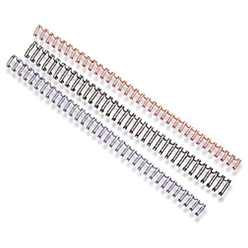 Hřeben kov 8mm 35-50 listů modré