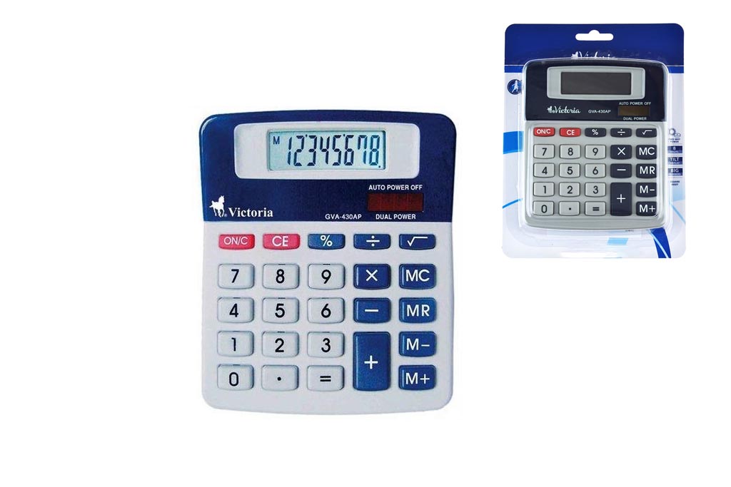 Kalkulačka, stolní, 8místný displej, VICTORIA GVA-430AP