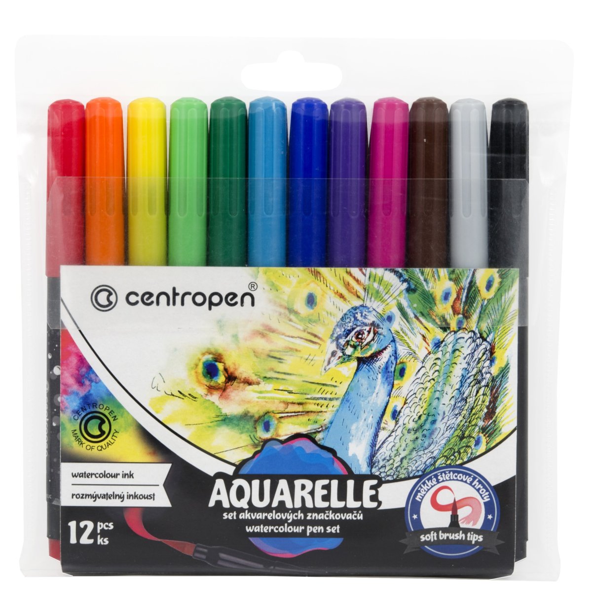 Centropen 8683 fixy sada AQUARELLE 12 barev