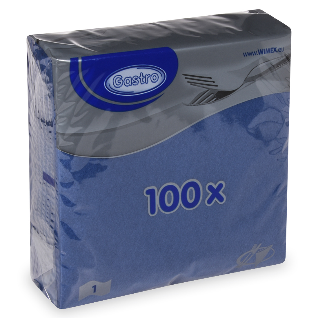 Ubrousky 1-vrstvé 33x33cm tmavě modré