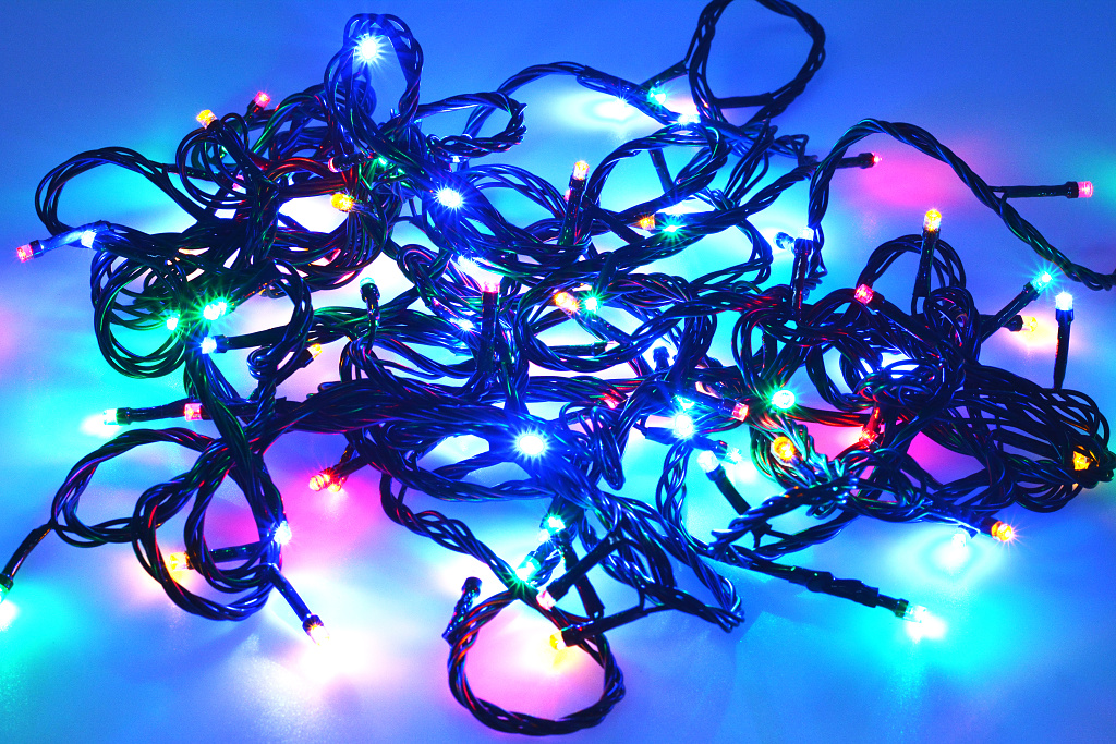 Venkovní Vánoční LED osvětlení - Barevné 100 LED