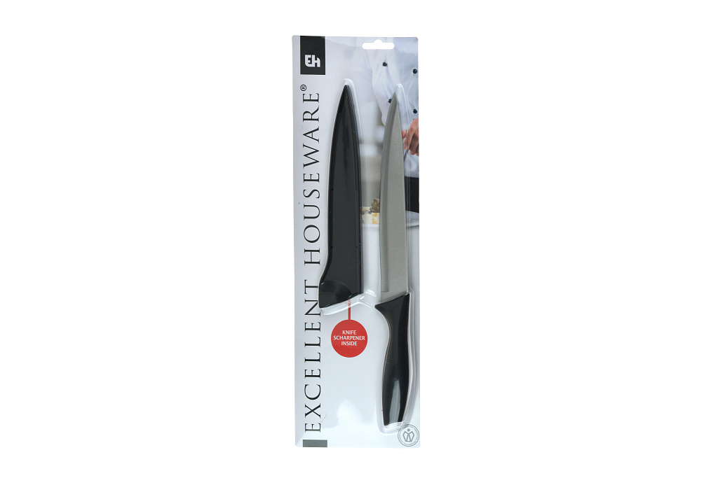 Fotografie Kuchyňský nůž EXCELLENT 20 cm, ostřič v pouzdře