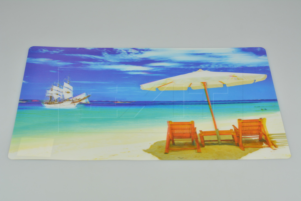 Fotografie 3D prostírání s měnícím se efektem (42x28cm) - Pláž s plachetnicí