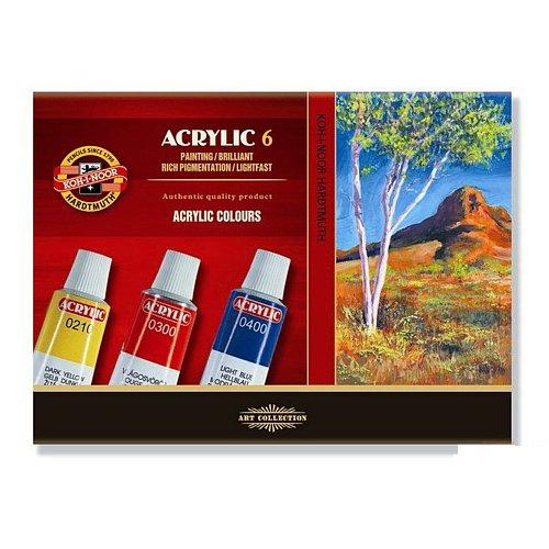 Souprava barvy 162701/6 akrylové 16 ml