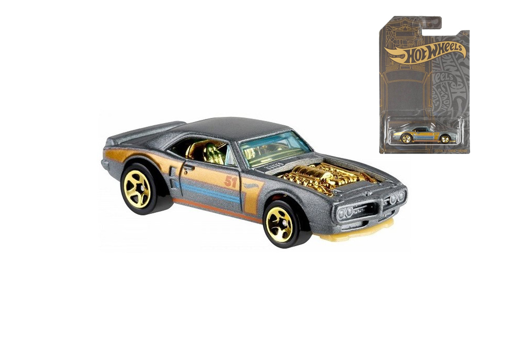 Angličák Hot Wheels Satin and Chrome Custom 67 Pontiac Firebird GHH73