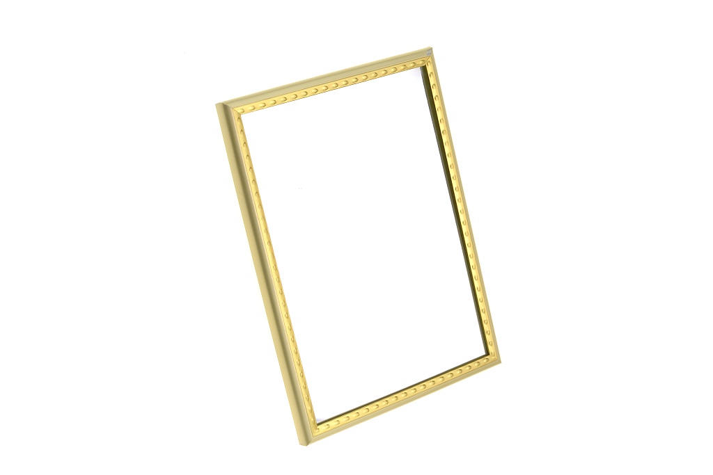 Zrcátko na pověšení na zeď (15x11cm) - Zlatý rámeček